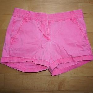 Pink JCrew Chino Shorts